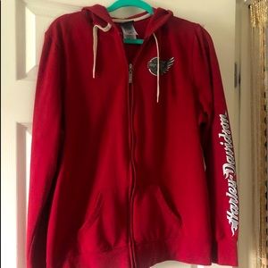 Harley Davidson zip up hoodie